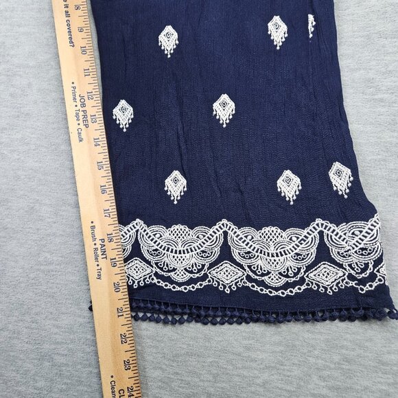 Sundance Niovi wide leg Cropped Embroidered Pull on pant Size PM - Picture 7 of 7